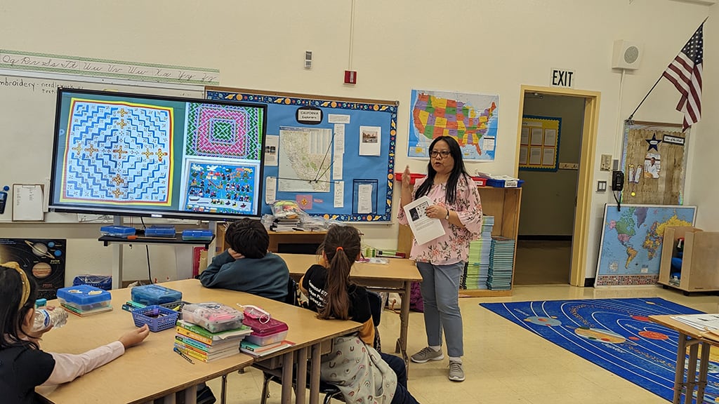 Mandora Young at Rosewood Elementary, Craft in America