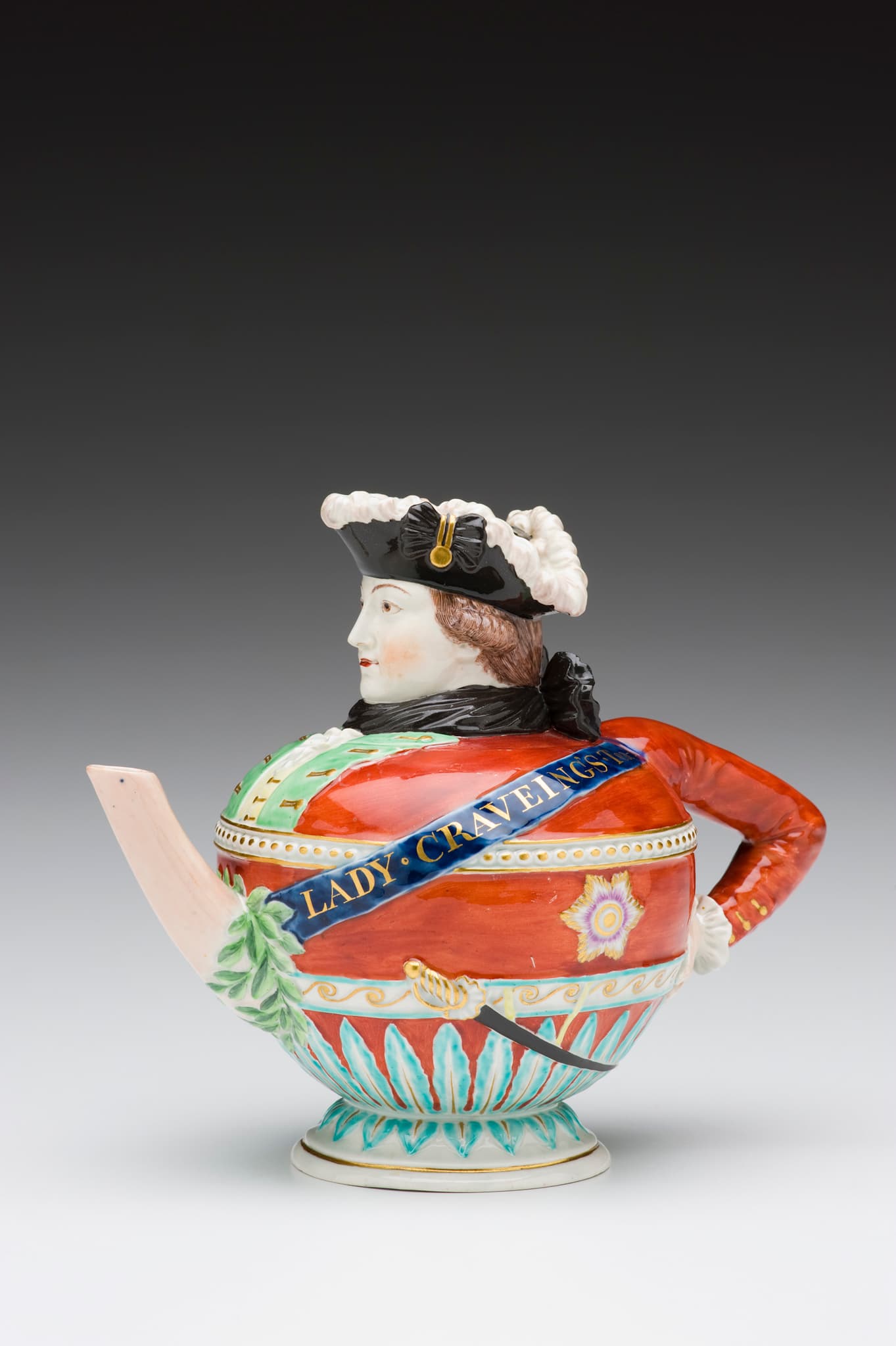 Derby Porcelain Factory, Lady Craveing's Teapot, Courtesy of the Kamm Teapot Collection, Craft in America