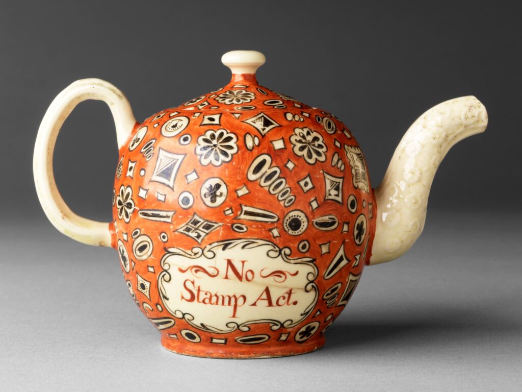 No Stamp Act Teapot, Courtesy of the Kamm Teapot Collection, Craft in America