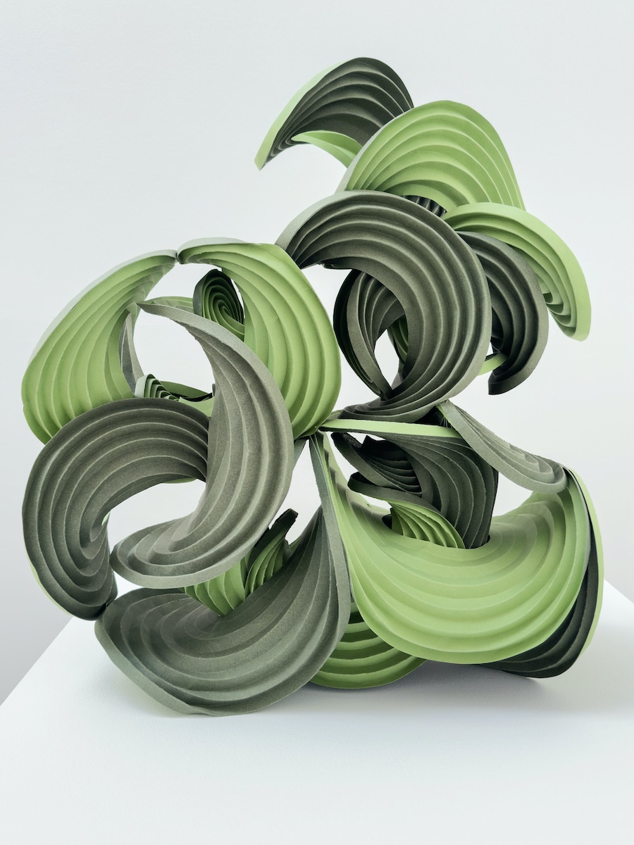 Folded paper geometry sculpture, Craft in America, Erik and Martin Demaine